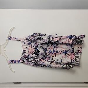 Nydj cold shoulder floral top L